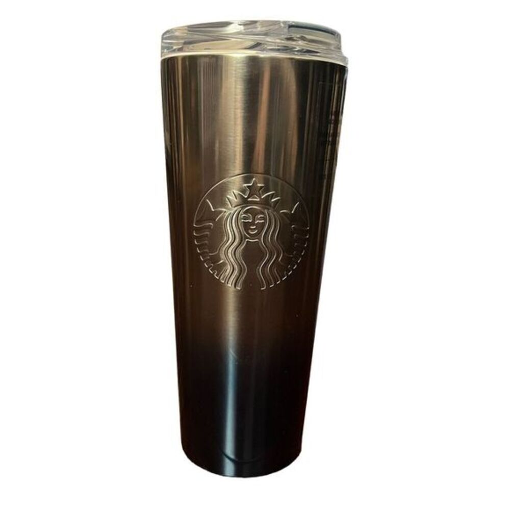 Starbucks Travel‎ Mug 2022 Ombre Ocean Blue Gradient Stainless Steel Cold Cup